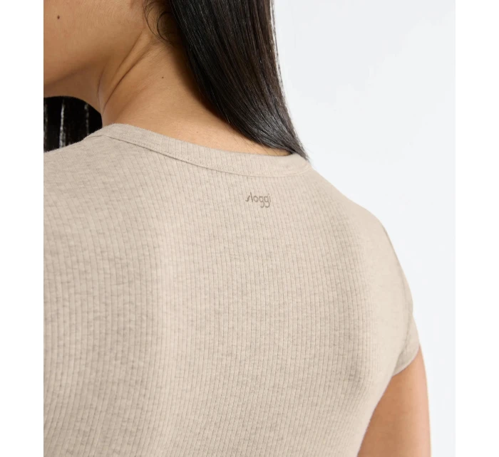 sloggi GO Ribbed T-Shirt - GRAY - SLOGGI GRAY - SLOGGI