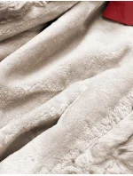 Tmavě červená bunda parka s odepínací kožešinovou podšívkou model 21246773 - J.STYLE Tmavě červená bunda parka s odepínací kožešinovou podšívkou model 21246773 - J.STYLE