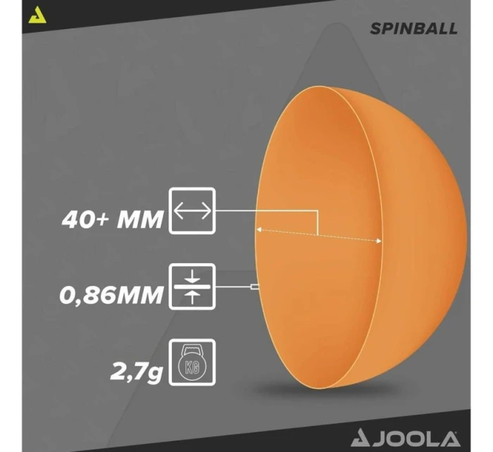 MÍČKY NA STOLNÍ TENIS JOOLA SPINBALL 12 KS MÍČKY NA STOLNÍ TENIS JOOLA SPINBALL 12 KS