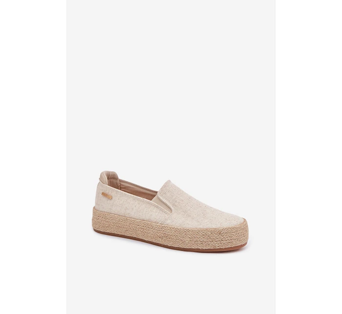 Dámské espadrilky na platformě Big Star model 22042779 Béžové - Big Star Shoes