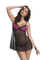 Dámská noční košilka model 17583214 chemise + tanga ZDARMA! - Irall