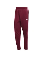 Pánské kalhoty adidas Essentials 3-Stripes Fleece Tapered Cuffed v barvě bordó KY4134 Pánské kalhoty adidas Essentials 3-Stripes Fleece Tapered Cuffed v barvě bordó KY4134