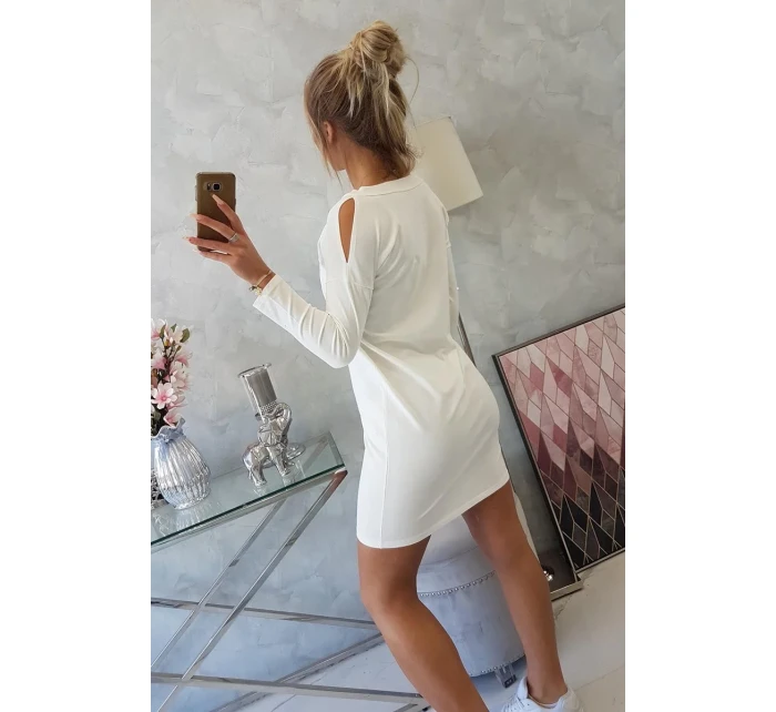 Šaty s potiskem Love ecru Šaty s potiskem Love ecru