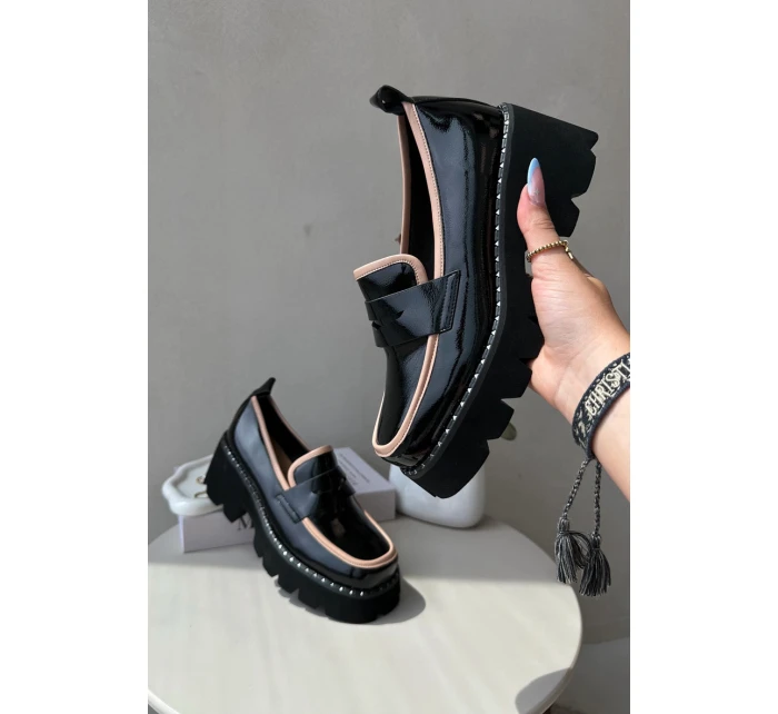 Kožené dámské mokasíny D&A model 21636756 černé - S.Barski