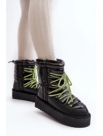 Dámské sněhové boty s podrážkou  černé model 21639286 - D.Franklin