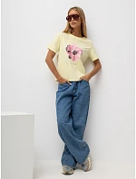 T shirt RV TS model 22303440 jasny żółty - FPrice