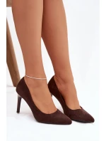 Dámské lodičky Sergio Leone – čokoládové Dámské lodičky Sergio Leone – čokoládové