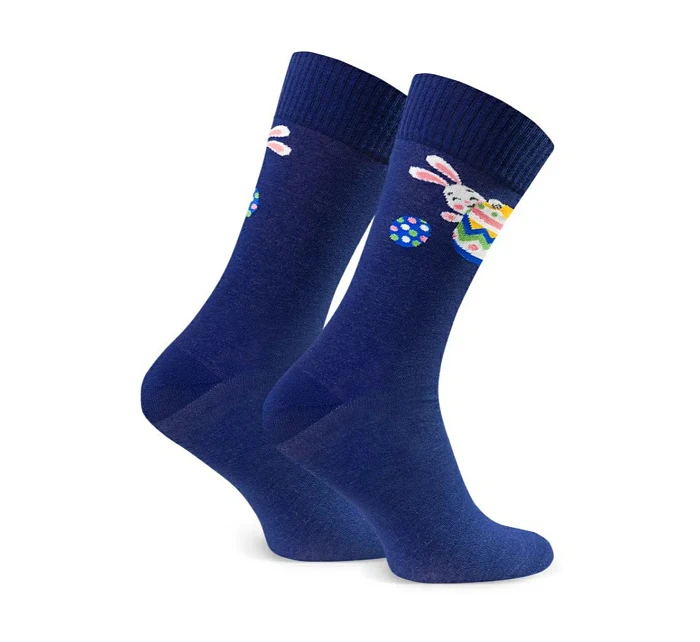 Pánské velikonoční ponožky 136 tmavě modré - Steven