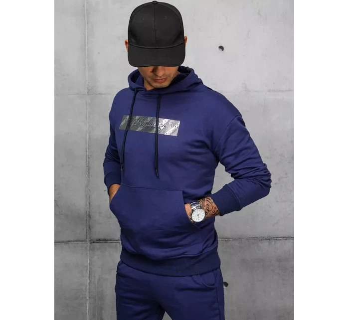 Pánské tmavě modré tepláky FashionStreet AX0695 Pánské tmavě modré tepláky FashionStreet AX0695