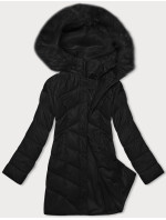 Černá dámská zimní bunda s kapucí model 19060733 - Z-DESIGN