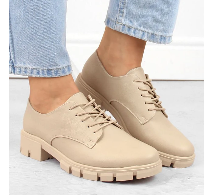 M.Daszynski W SAN33C béžové polobotky M.Daszynski W SAN33C béžové polobotky