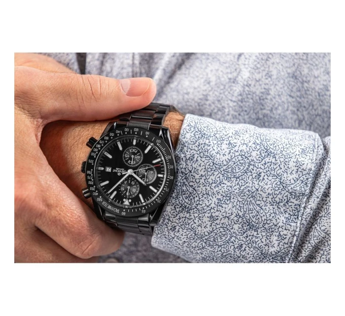 Pánské hodinky Giewont Chronograph Sapphire Black GW8720-B1