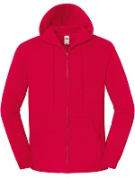 Iconic Premium Hooded Sweat Jacket Mikina s kapucí z těžké bavlny model 22459416 red - Fruit of the Loom Iconic Premium Hooded Sweat Jacket Mikina s kapucí z těžké bavlny model 22459416 red - Fruit of the Loom