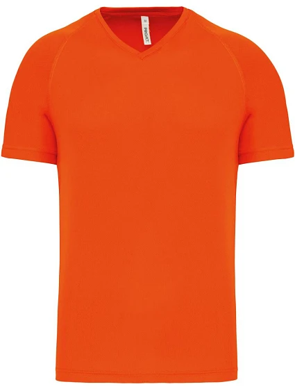 Kariban ProAct PA 476 Pánské sportovní tričko s výstřihem do V 20.P476 fluorescent orange Kariban ProAct PA 476 Pánské sportovní tričko s výstřihem do V 20.P476 fluorescent orange