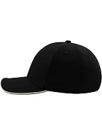 Atlantis Headwear Pilot Piping Sandwich 6 panelová broušená sandwich kšiltovka 33.0502 black/white Atlantis Headwear Pilot Piping Sandwich 6 panelová broušená sandwich kšiltovka 33.0502 black/white
