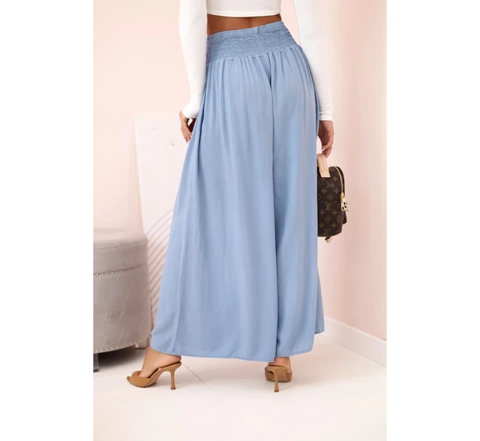 Dámské kalhoty z viskózy s elastickým pasem z model 21896578 - K-Fashion