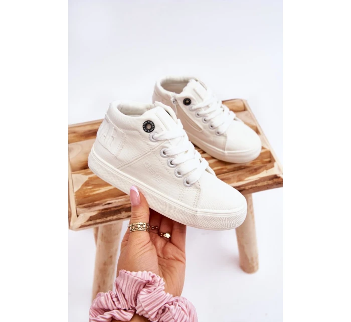Dětské klasické vysoké tenisky Big Star model 21609037 Bílá - Big Star Shoes Dětské klasické vysoké tenisky Big Star model 21609037 Bílá - Big Star Shoes