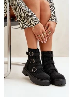 Zateplené boty se zdobením černé model 21670727 - Boto Zateplené boty se zdobením černé model 21670727 - Boto