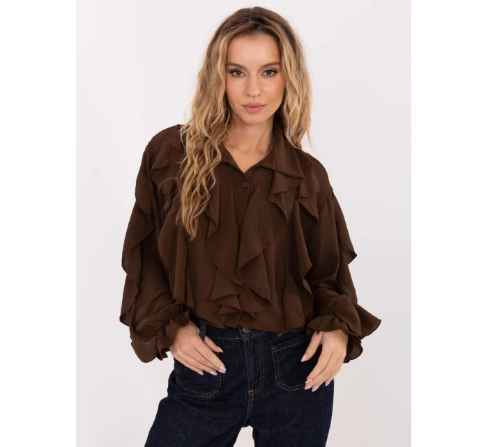 MI KS košile 92506.52 hnědá