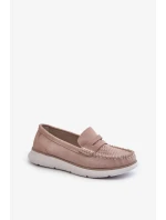 Sergio Leone Béžové semišové mokasíny na platformě Sergio Leone Béžové semišové mokasíny na platformě