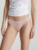 Dámské kalhotky 000QD3766E 7NS béžové - Calvin Klein