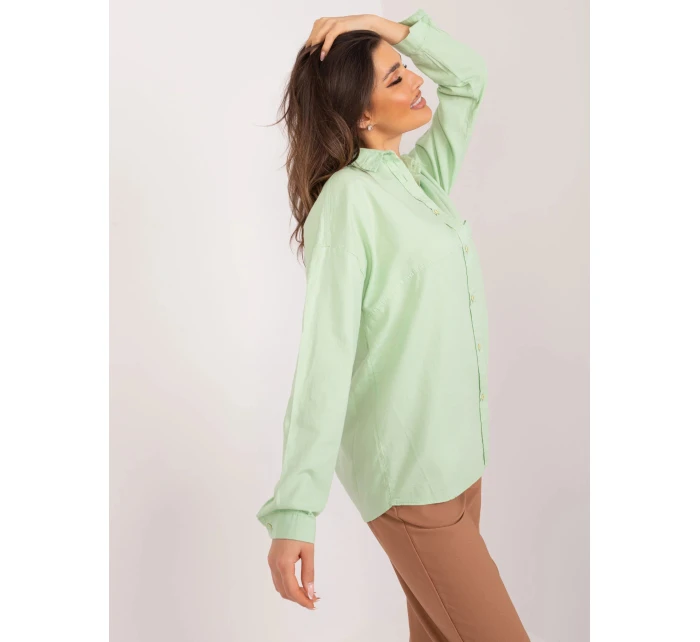 Dámská košile BP KS 1019.73 Světle zelená - FPrice