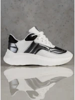 Trendy  tenisky dámské bílé bez podpatku