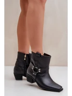 Boty na podpatku model 203874 Step in style Boty na podpatku model 203874 Step in style