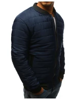 Pánská prošívaná bunda bomber tmavě modrá TX2205 Pánská prošívaná bunda bomber tmavě modrá TX2205