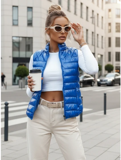 Kamizelka damska WIANO niebieska FashionStreet TY3550