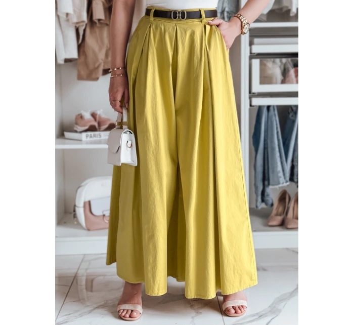 FLOWES pruhovaná sukně-kalhoty v hořčicové barvě Dstreet UY2589