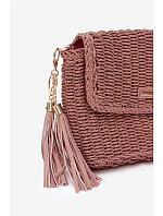 Malá kabelka typu model 22221069 taška z pleteniny Růžová Tamara - Flora&Co