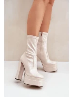 Boty na podpatku model 204681 Step in style Boty na podpatku model 204681 Step in style