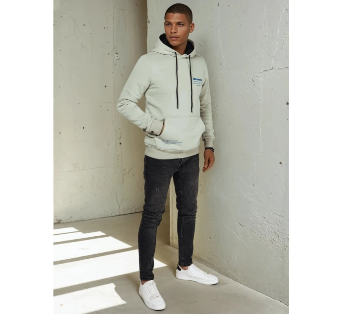 Pánská olivová mikina s kapucí Dstreet model 21976000 - FashionStreet