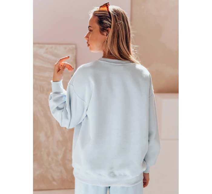 Dámská oversize mikina s výšivkou DOGSWEETY modrá FashionStreet BY1479