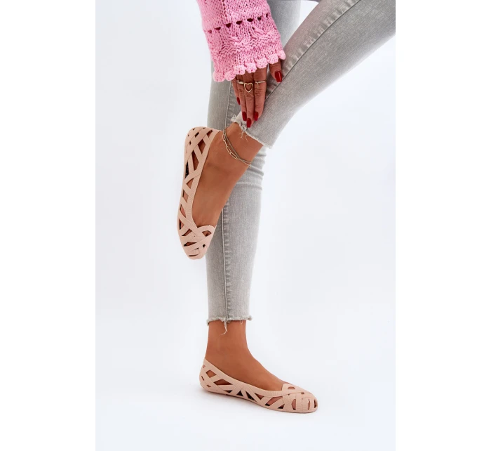 Dámské gumové baleríny Nude model 21652125 - Boto Dámské gumové baleríny Nude model 21652125 - Boto