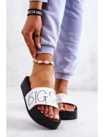 Dámské moderní pantofle Big Star - černá/bílá Dámské moderní pantofle Big Star - černá/bílá