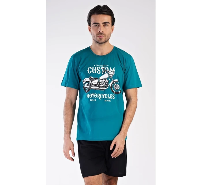 Pánské pyžamo šortky Motocykl