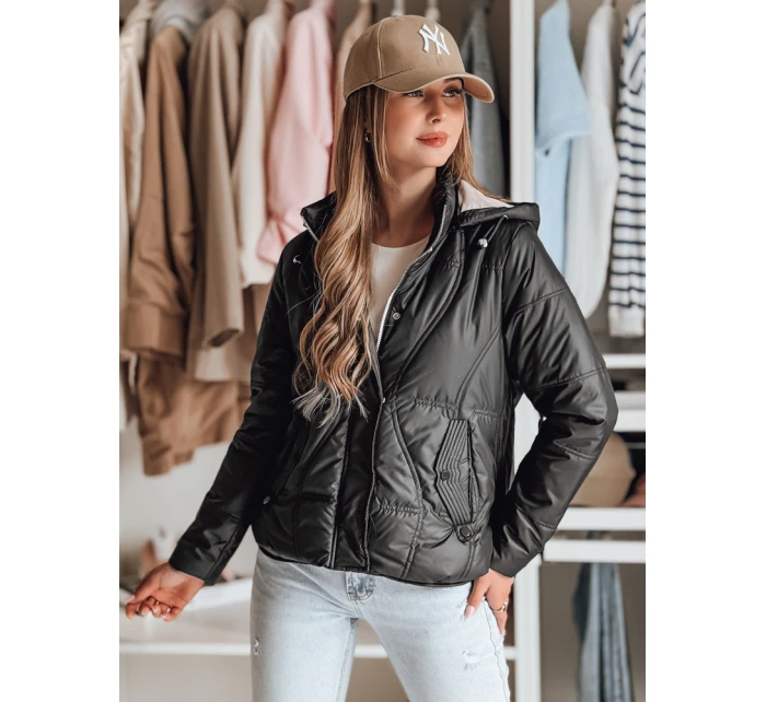 Dámská přechodná prošívaná bunda MARISSIA černá FashionStreet TY4853 Dámská přechodná prošívaná bunda MARISSIA černá FashionStreet TY4853