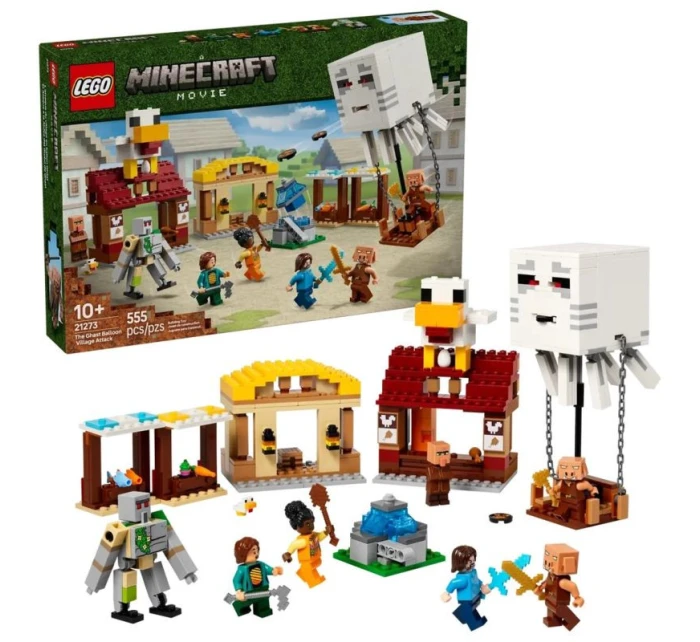 LEGO Minecraft 21273 Útok balónu Ghast na vesnici (VÝPRODEJ) LEGO Minecraft 21273 Útok balónu Ghast na vesnici (VÝPRODEJ)
