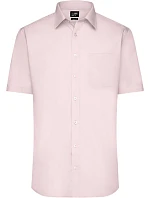 JN 680 Popelínová košile s krátkým rukávem model 22537795 light pink - Daiber JN 680 Popelínová košile s krátkým rukávem model 22537795 light pink - Daiber