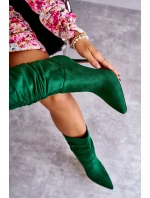 Dámské kozačky kozačky Zelené model 21597026 - Boto