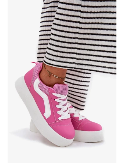 Dámské tenisky na platformě – fuchsiové Tellnira Dámské tenisky na platformě – fuchsiové Tellnira