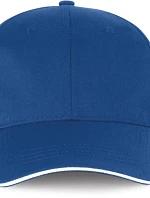 WK WKP 145 6 panelová kšiltovka 20.145W royal blue/white