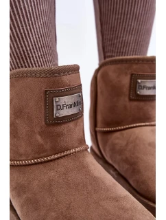 Veganské voděodolné sněhule na platformě D.Franklin Tmavě béžová