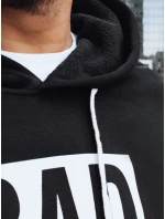 Pánská mikina s kapucí černá FashionStreet BX5925 Pánská mikina s kapucí černá FashionStreet BX5925