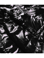 Černá lesklá prošívaná dámská bunda model 16146979 - S'WEST