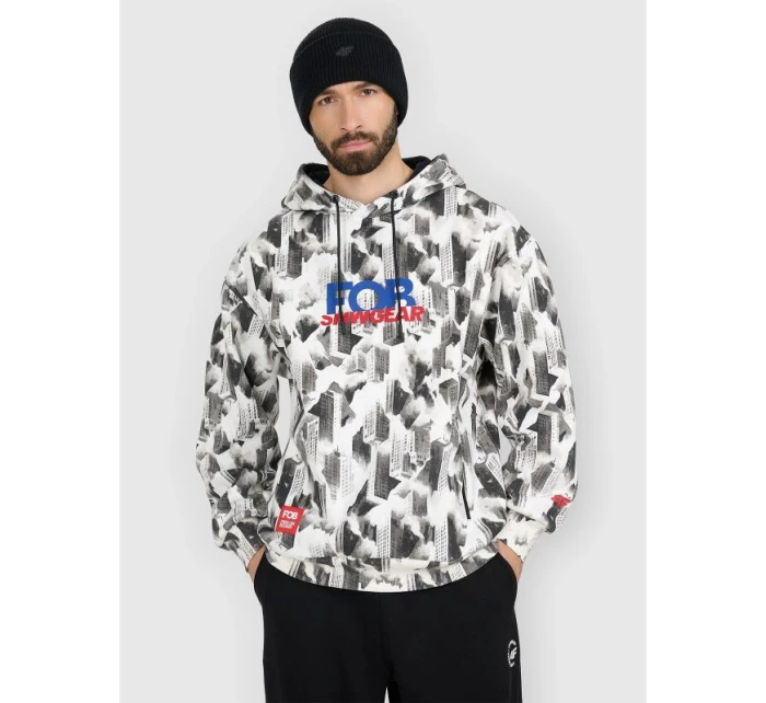 Pánská volná mikina s kapucí 4F 4FRAW25TSWSM2569-91A