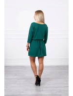 Šaty s flitrovou kapsou zelené Šaty s flitrovou kapsou zelené