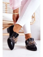 Semišové Boty S Dekorací černým model 21574516 - Boto